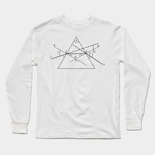 Geometric Optics: the Prism - physics and science Long Sleeve T-Shirt